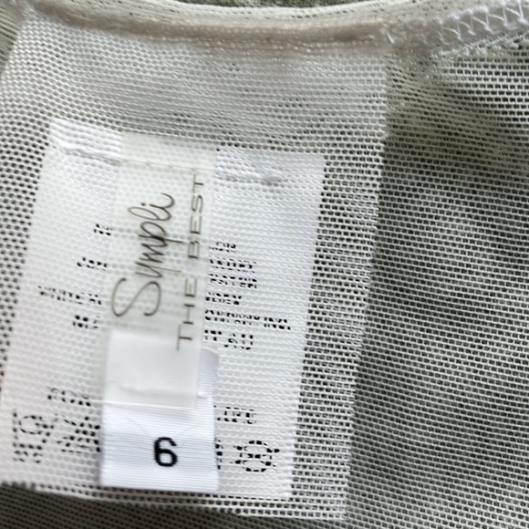 Sympli off white mesh camisole sz 6 - Picture 3 of 5